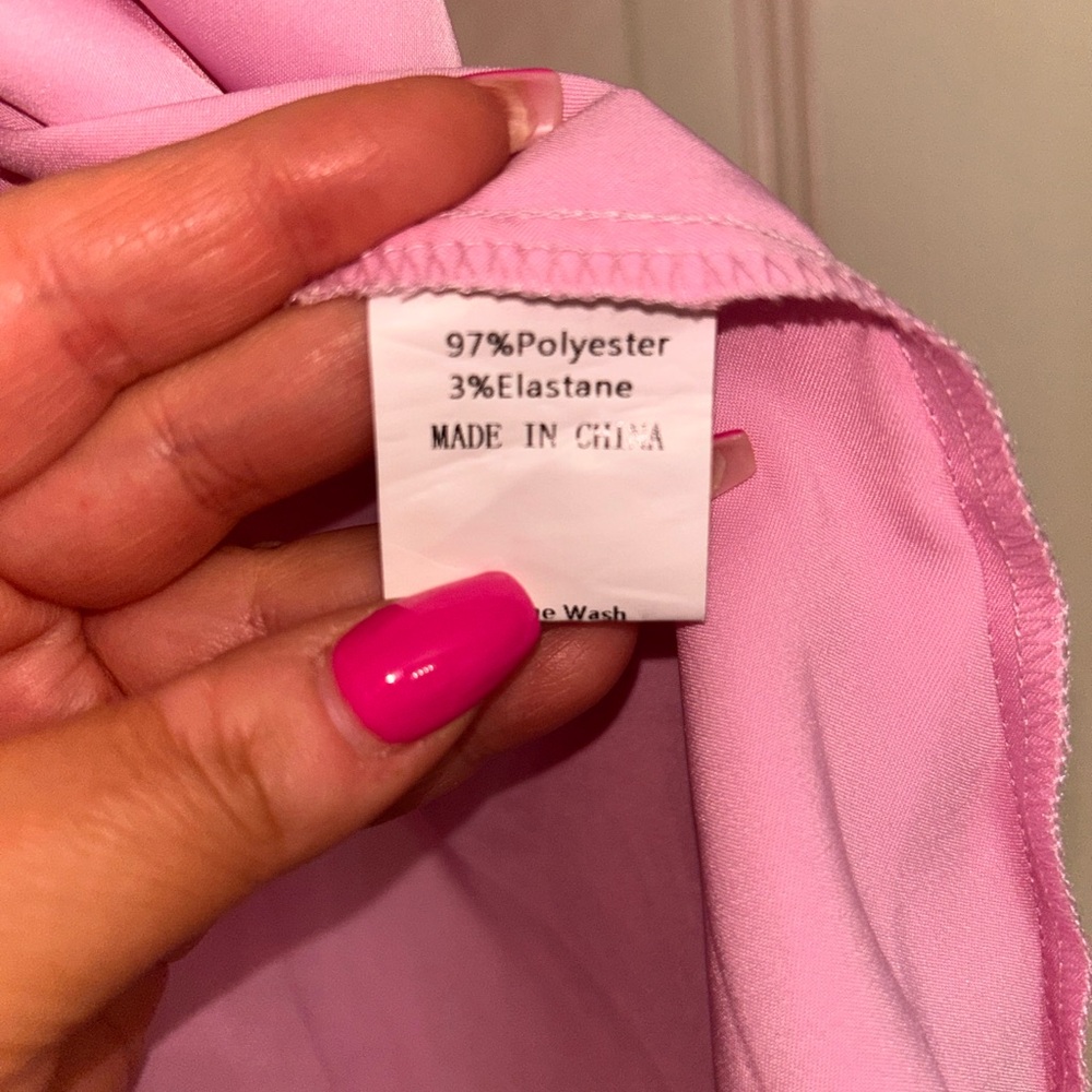 Pink Color Block PJ set - Picture 4 of 9